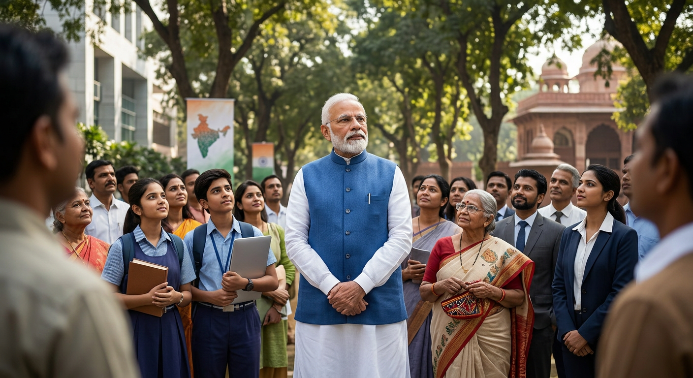 മോദിക്ക് 76ാം പിറന്നാൾ; പുതിയ തലമുറയുടെ അവസരങ്ങളെക്കുറിച്ചും ചർച്ച