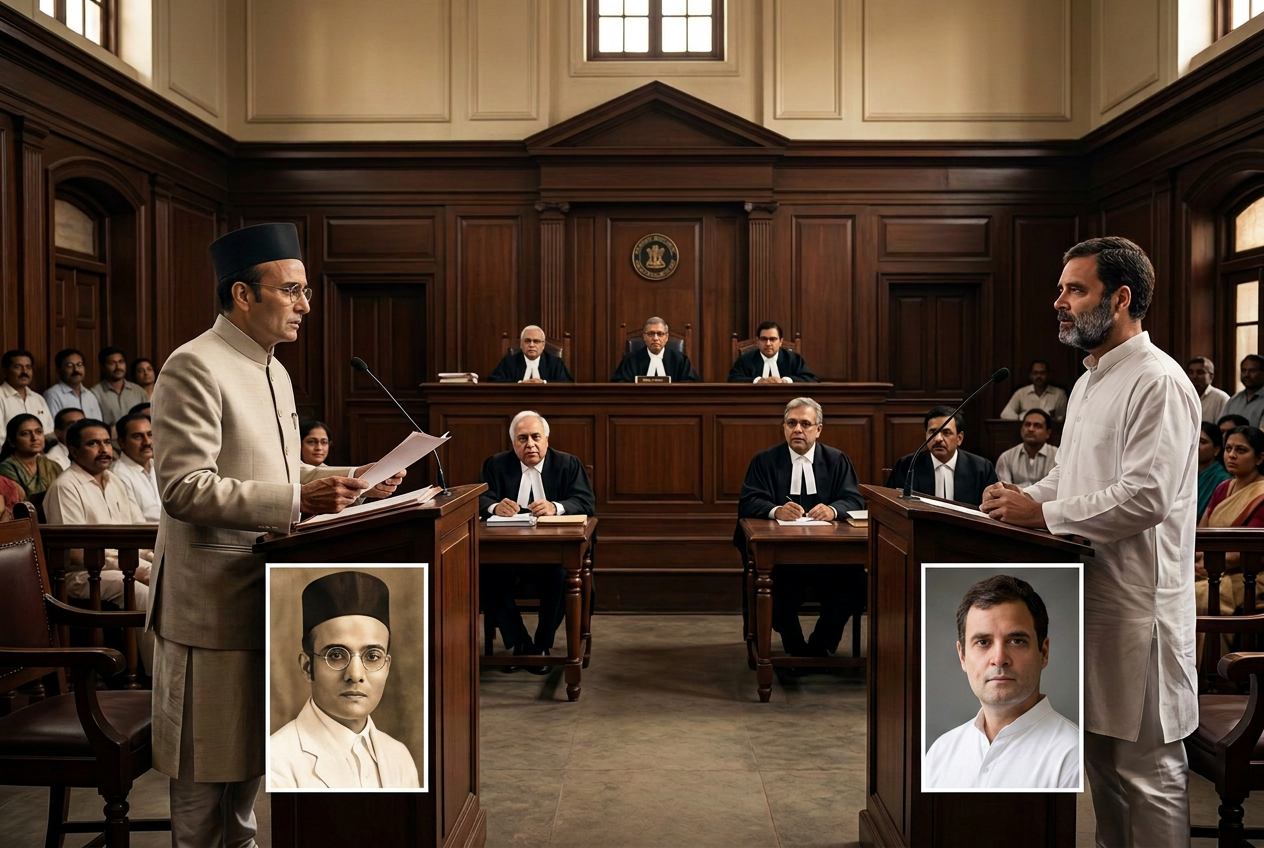 സവർക്കറെ മുസ്ലിം വിരോധിയായി ചിത്രീകരിച്ചിട്ടില്ലെന്ന് അവകാശവാദം; രാഹുൽ ഗാന്ധിക്കെതിരായ കേസിൽ നിർണായക മൊഴിയുമായി സത്യകി സവർക്കറെ മുസ്ലിം വിരോധിയായി ചിത്രീകരിച്ചിട്ടില്ലെന്ന് അവകാശവാദം; രാഹുൽ ഗാന്ധിക്കെതിരായ കേസിൽ നിർണായക മൊഴിയുമായി സത്യകി